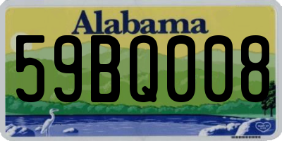 AL license plate 59BQ008