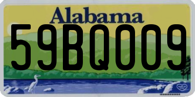 AL license plate 59BQ009