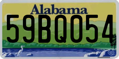 AL license plate 59BQ054
