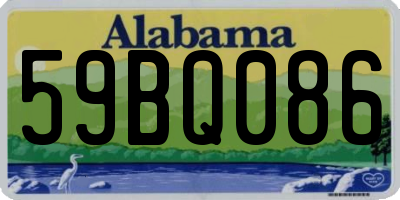AL license plate 59BQ086