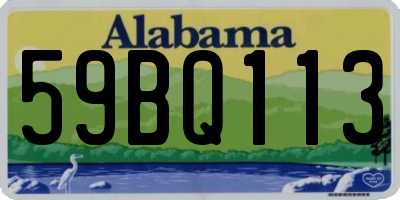 AL license plate 59BQ113