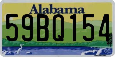 AL license plate 59BQ154