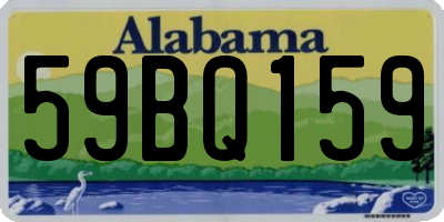 AL license plate 59BQ159