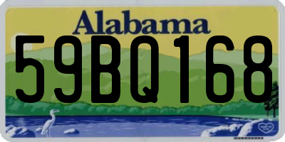 AL license plate 59BQ168