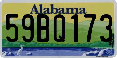 AL license plate 59BQ173