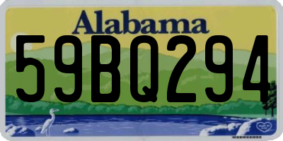 AL license plate 59BQ294