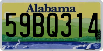 AL license plate 59BQ314
