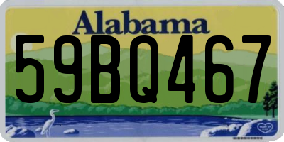 AL license plate 59BQ467