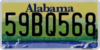 AL license plate 59BQ568