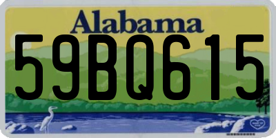 AL license plate 59BQ615
