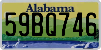 AL license plate 59BQ746