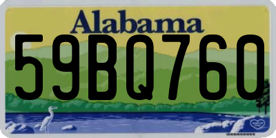 AL license plate 59BQ760