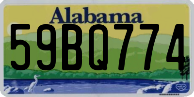 AL license plate 59BQ774