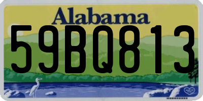 AL license plate 59BQ813