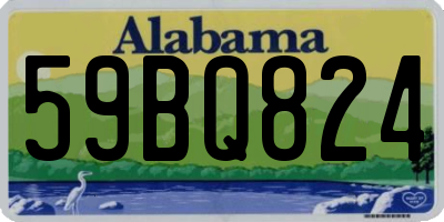 AL license plate 59BQ824