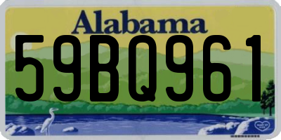 AL license plate 59BQ961