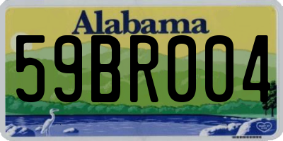 AL license plate 59BR004