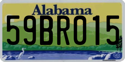 AL license plate 59BR015