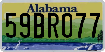 AL license plate 59BR077