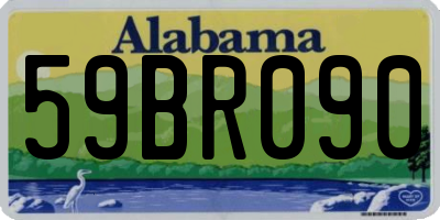 AL license plate 59BR090