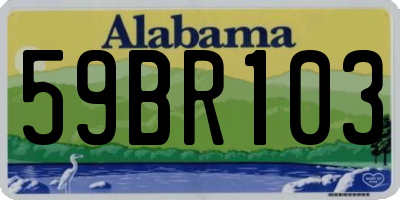 AL license plate 59BR103
