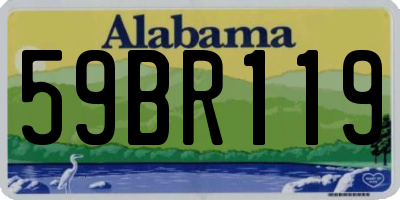 AL license plate 59BR119