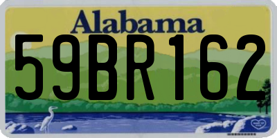 AL license plate 59BR162