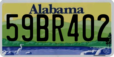 AL license plate 59BR402