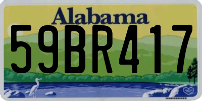 AL license plate 59BR417
