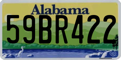AL license plate 59BR422