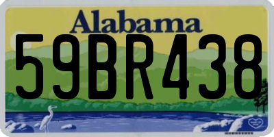 AL license plate 59BR438