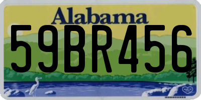 AL license plate 59BR456