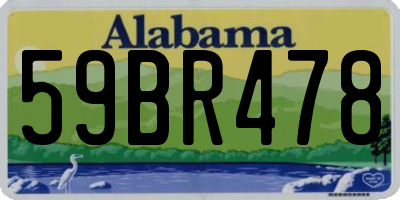 AL license plate 59BR478