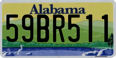 AL license plate 59BR511