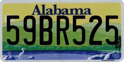 AL license plate 59BR525