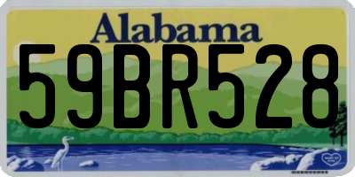 AL license plate 59BR528