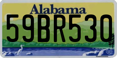 AL license plate 59BR530