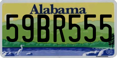 AL license plate 59BR555