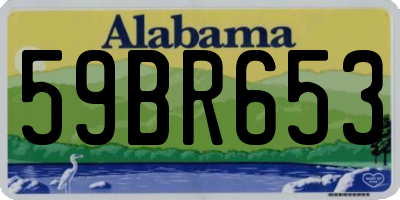 AL license plate 59BR653