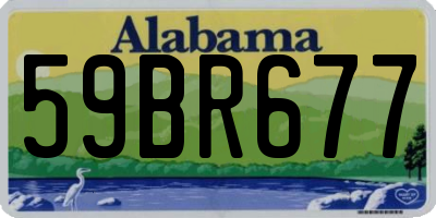 AL license plate 59BR677
