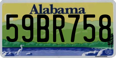 AL license plate 59BR758