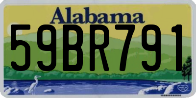 AL license plate 59BR791
