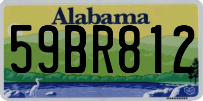 AL license plate 59BR812