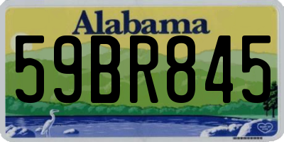 AL license plate 59BR845