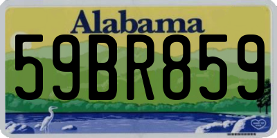 AL license plate 59BR859