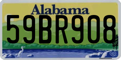 AL license plate 59BR908