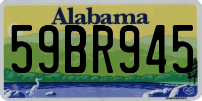 AL license plate 59BR945