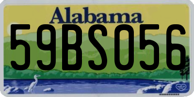 AL license plate 59BS056