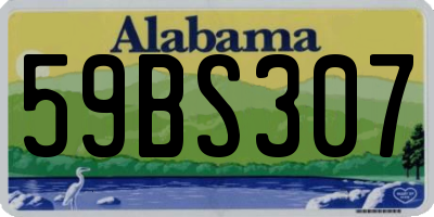 AL license plate 59BS307