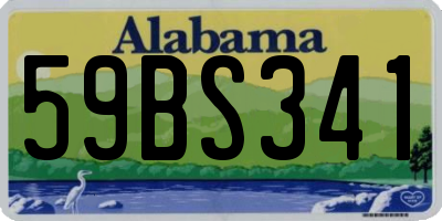 AL license plate 59BS341